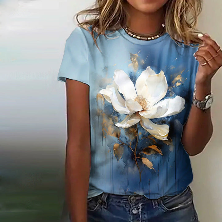 Vintage Floral Print T-Shirt