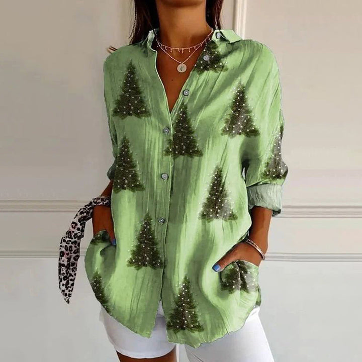 Vintage Christmas blouse