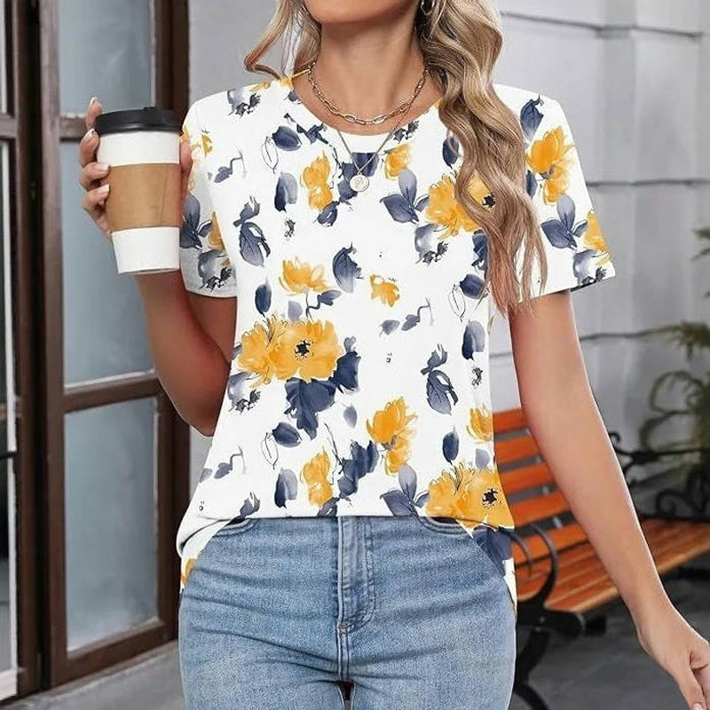 Vintage Floral Print T-shirt