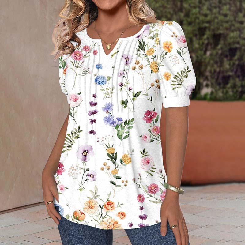 Elegant Blouse with Floral Print
