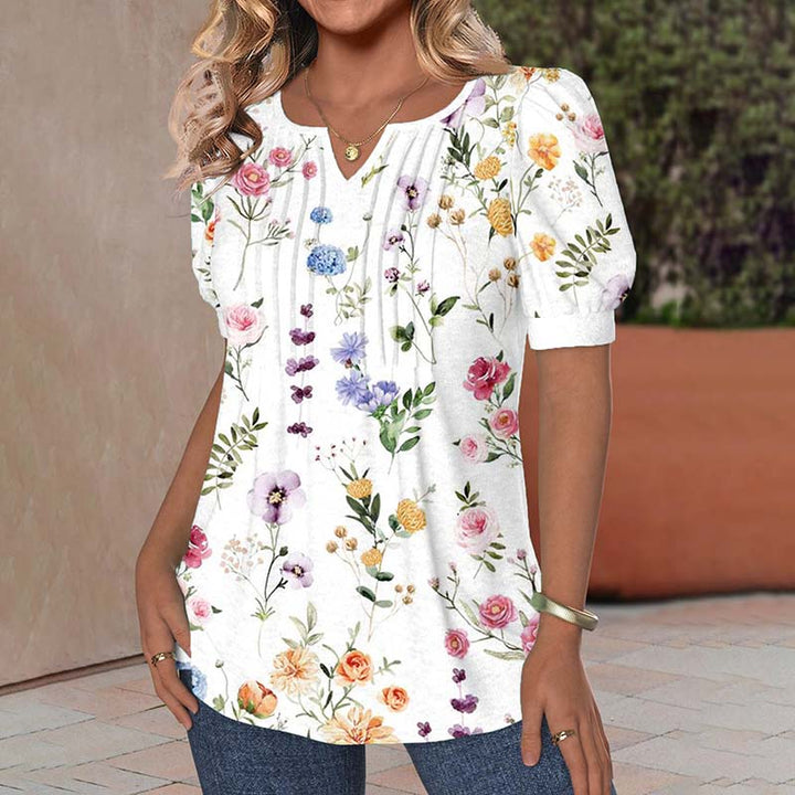 Elegant Blouse with Floral Print