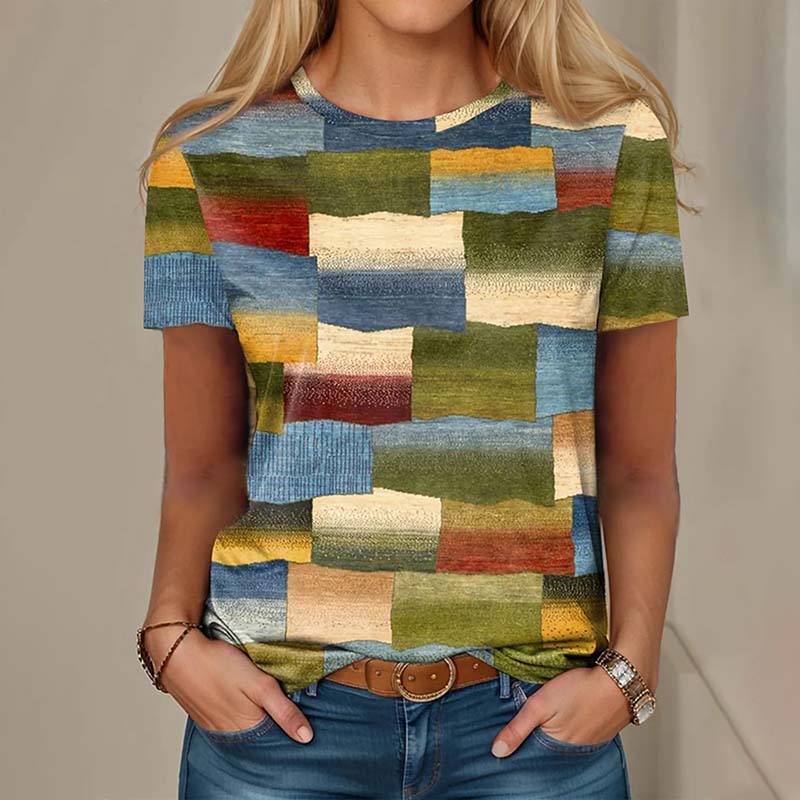 Colorful Plaid T-Shirt