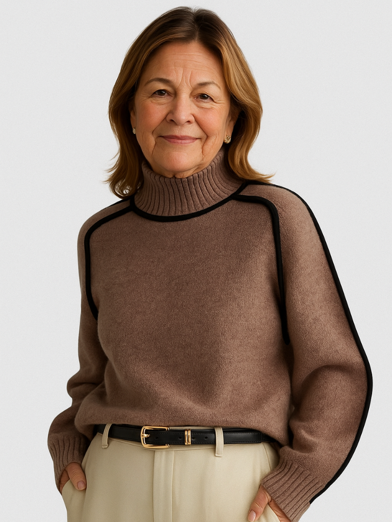 Louise | Contrast Trim Sweater