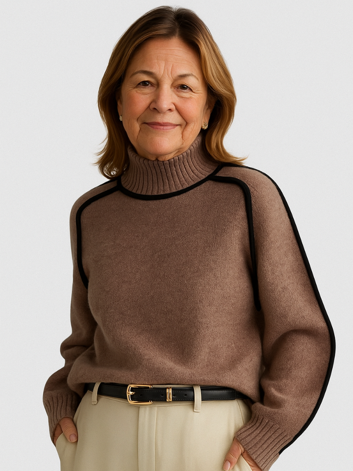 Louise | Contrast Trim Sweater
