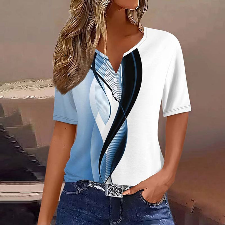 Casual Gradient Blouse