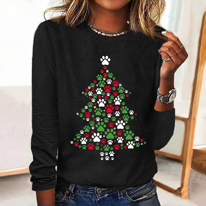 Christmas Cat Paw T-Shirt
