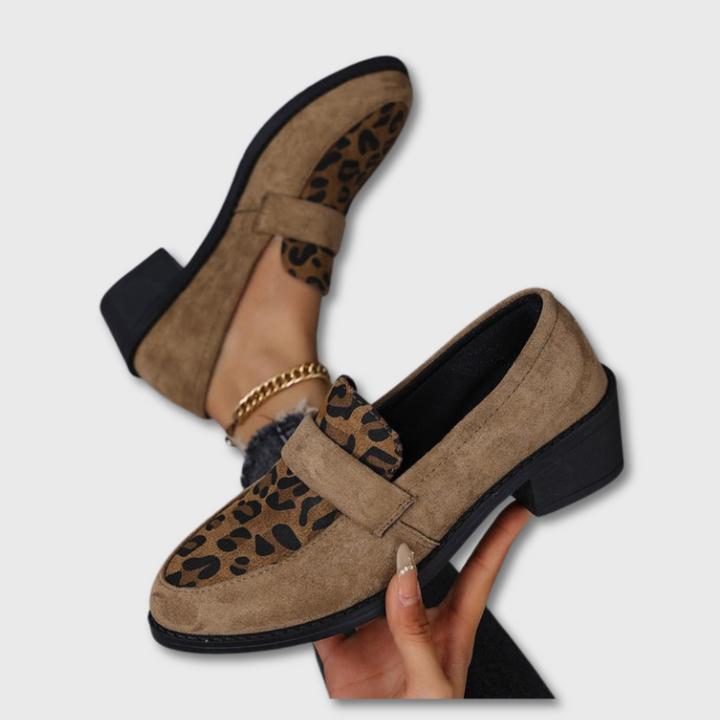 Sofie™ | Retro Leopard Loafers