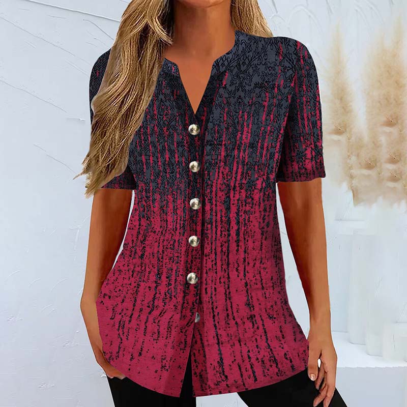 Vintage Blouse with Color Gradient