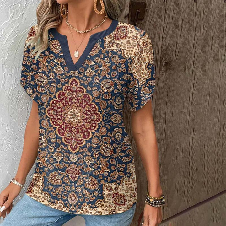 Vintage T-Shirt with Ethnic Print