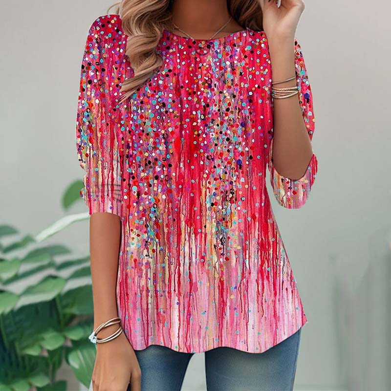 T-Shirt with Gradient Colors