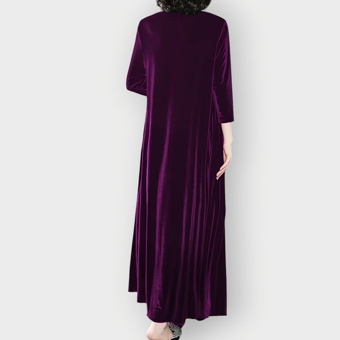Nessa - Luxe Velvet Flow Maxi Dress