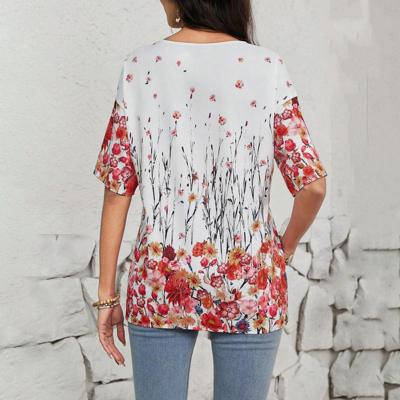 Vintage Floral Print T-shirt
