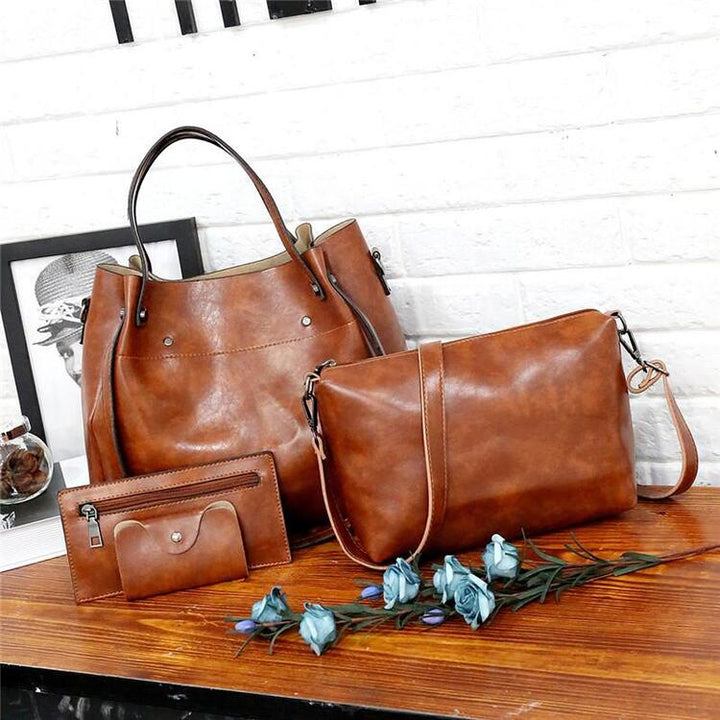 Riley™ - Vintage Soft 4-Piece Leather Bag Set