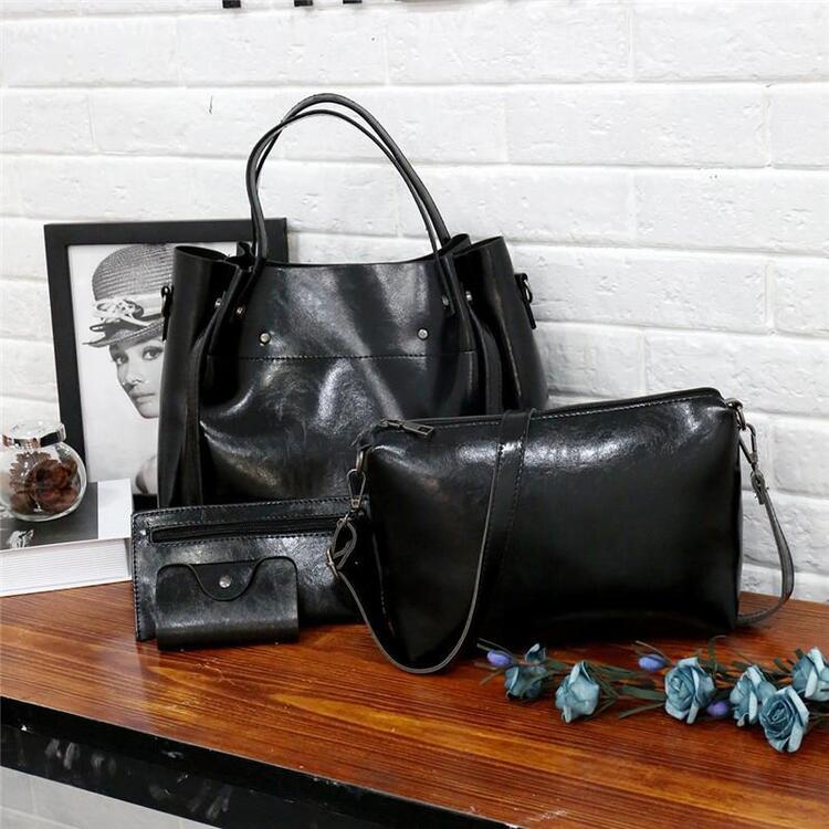 Riley™ - Vintage Soft 4-Piece Leather Bag Set