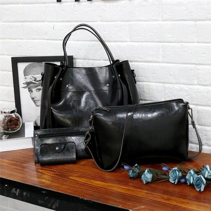 Riley™ - Vintage Soft 4-Piece Leather Bag Set
