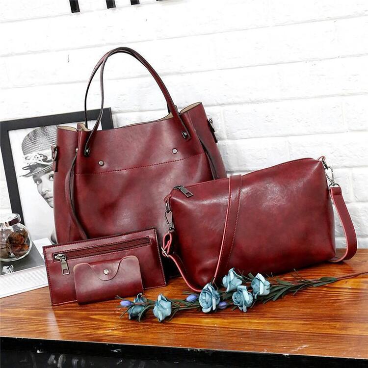 Riley™ - Vintage Soft 4-Piece Leather Bag Set