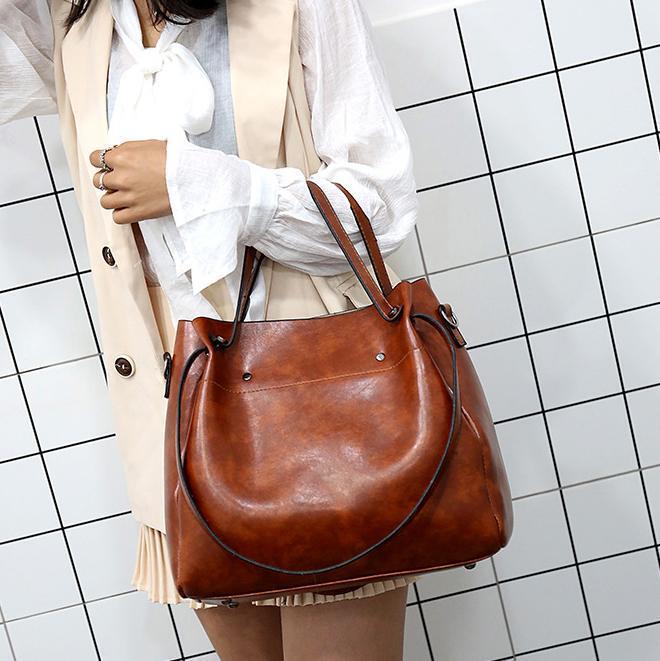 Riley™ - Vintage Soft 4-Piece Leather Bag Set