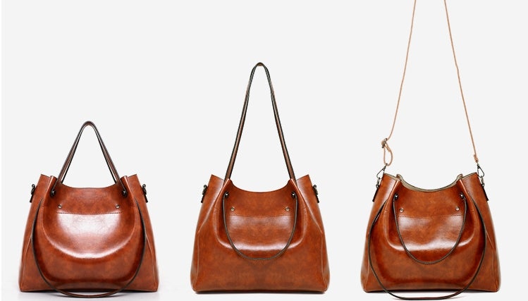 Riley™ - Vintage Soft 4-Piece Leather Bag Set