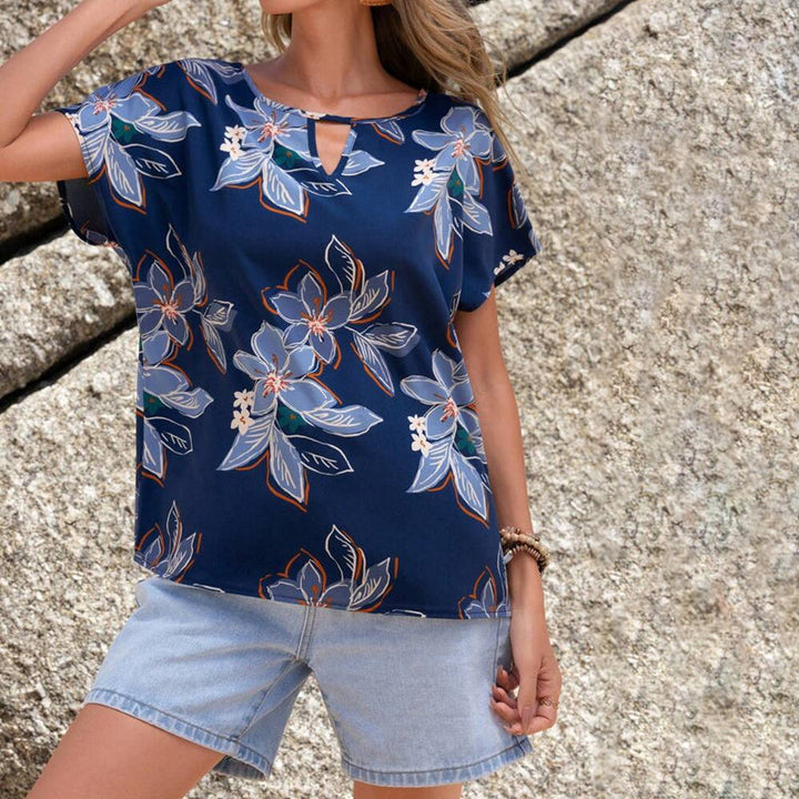 Casual Blouse with Floral Print