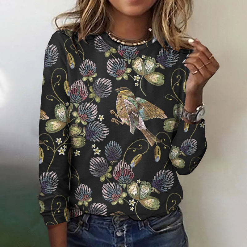 Vintage Floral Print T-Shirt