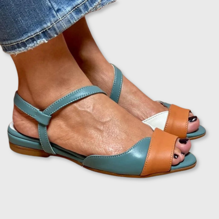 Tessa™ | Tri-Color Open-Toe Sandals