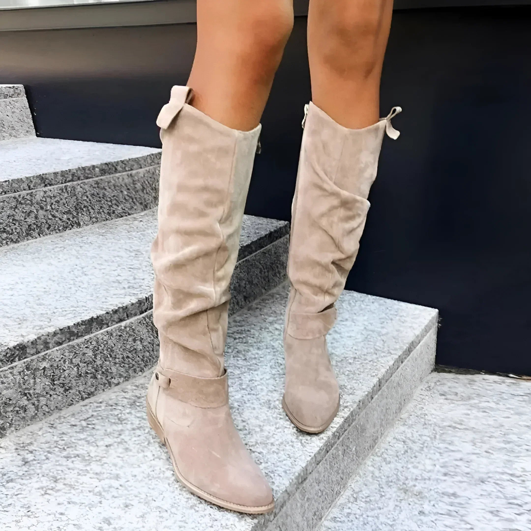 Elly | Stylish Suede Knee Boots