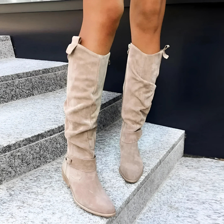 Elly | Stylish Suede Knee Boots
