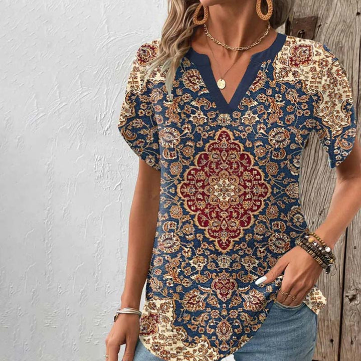 Vintage T-Shirt with Ethnic Print