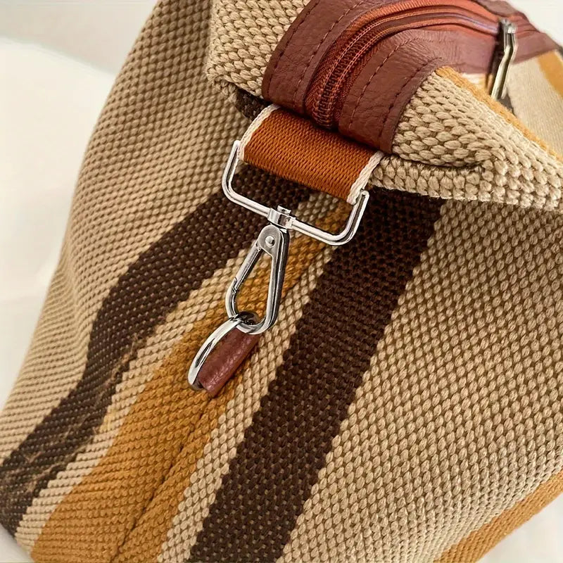 Abigail™ - Vintage Striped Duffel Bag