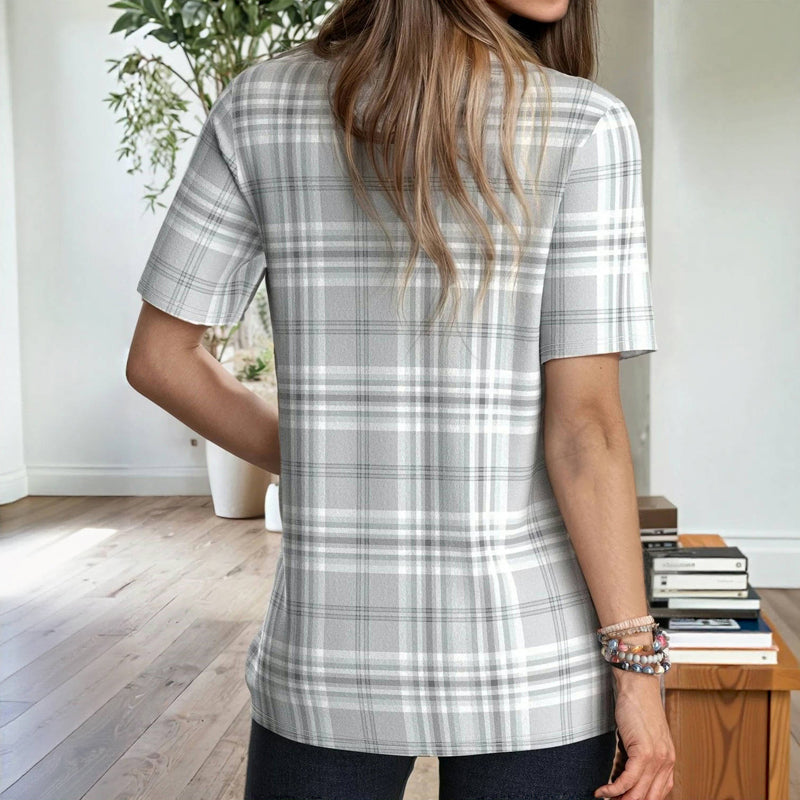 Casual plaid blouse
