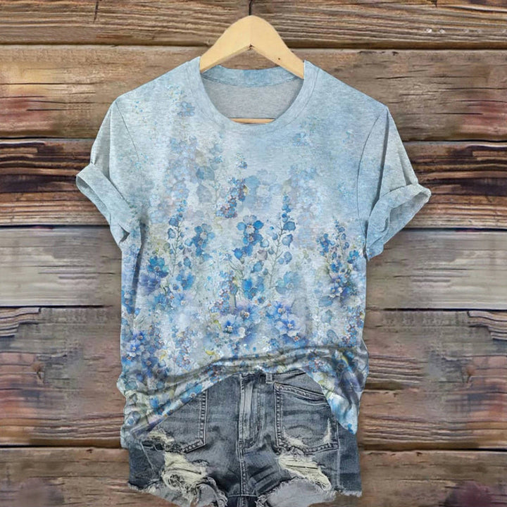 Vintage Floral Print T-Shirt