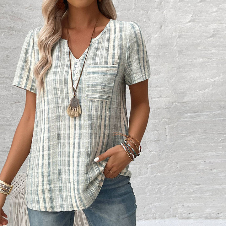 Casual Striped Blouse
