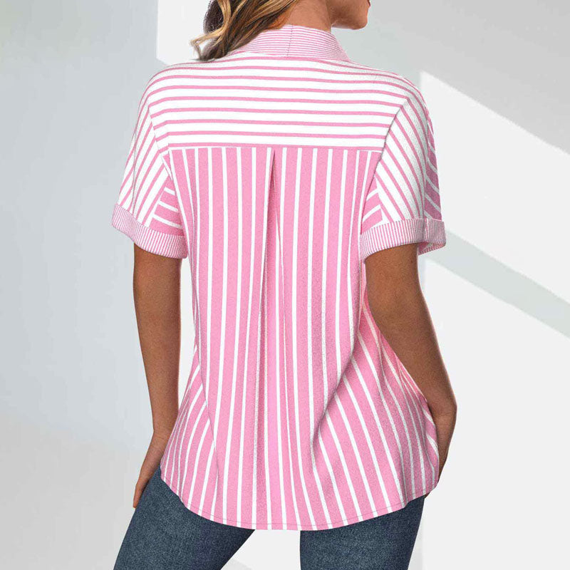 Striped Casual Blouse