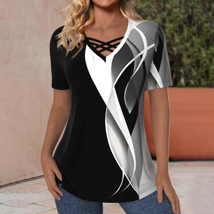 Casual Gradient Blouse