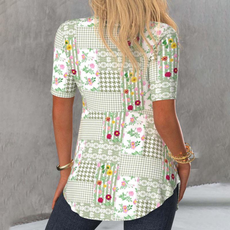 Elegant Floral Print Blouse