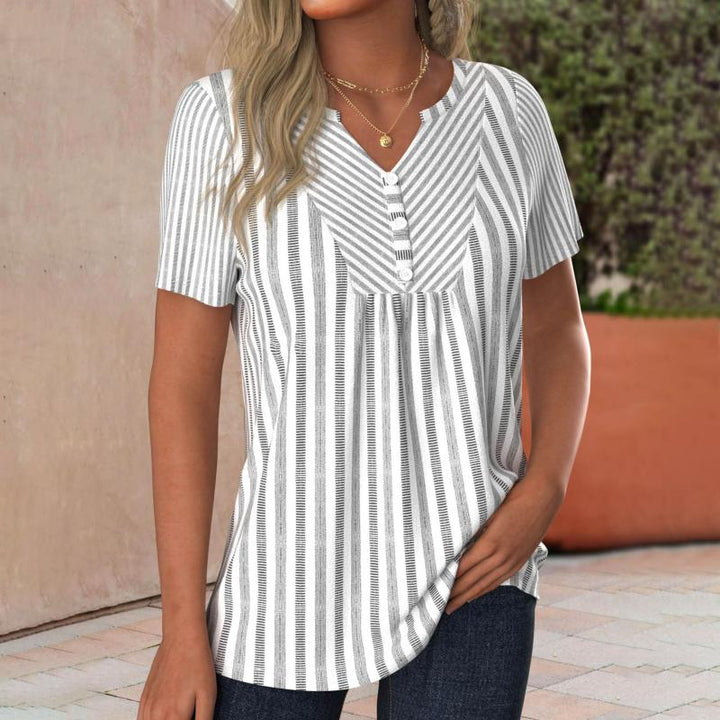 Striped Casual Blouse