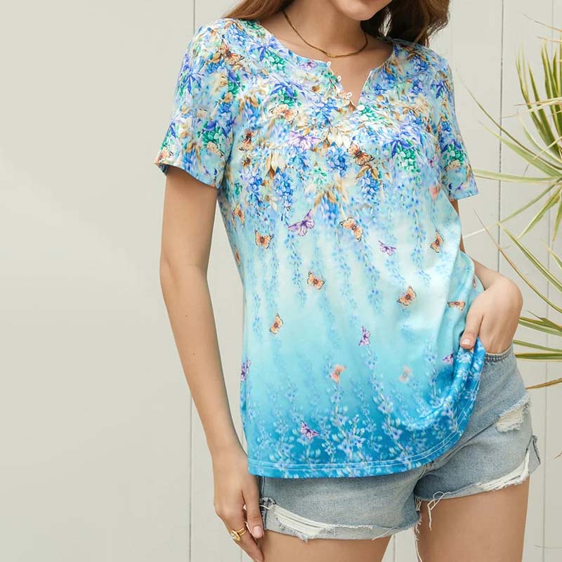 Casual Butterfly Print T-shirt