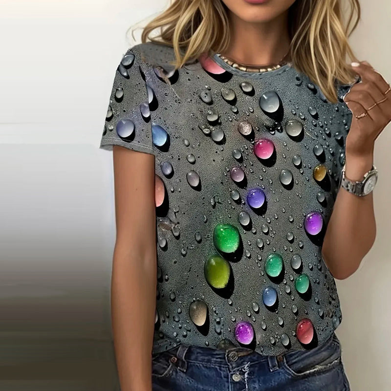 Colorful Water Drop T-Shirt