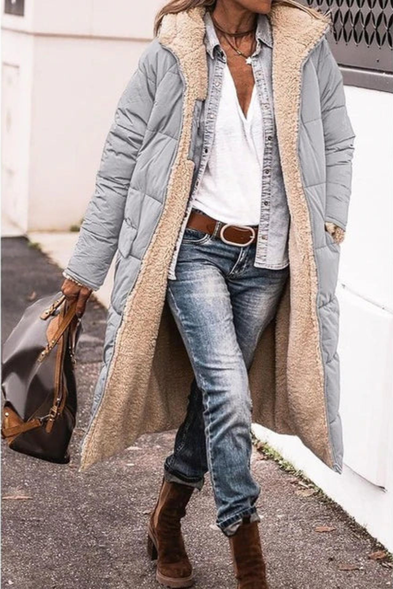 Luna | Elegant Reversible Coat for Women
