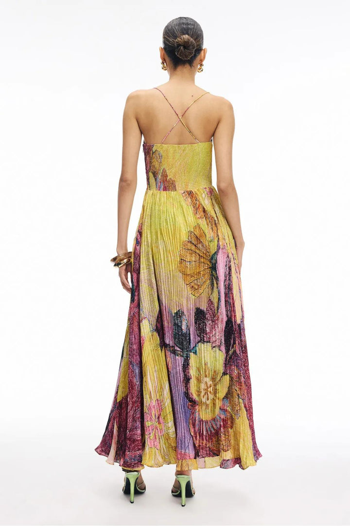 Kiara | Multicolor Ikat Print Maxi Dress