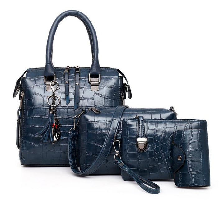Olivia™ Classic Elegance | Modern 4-Piece Leather Bag Set