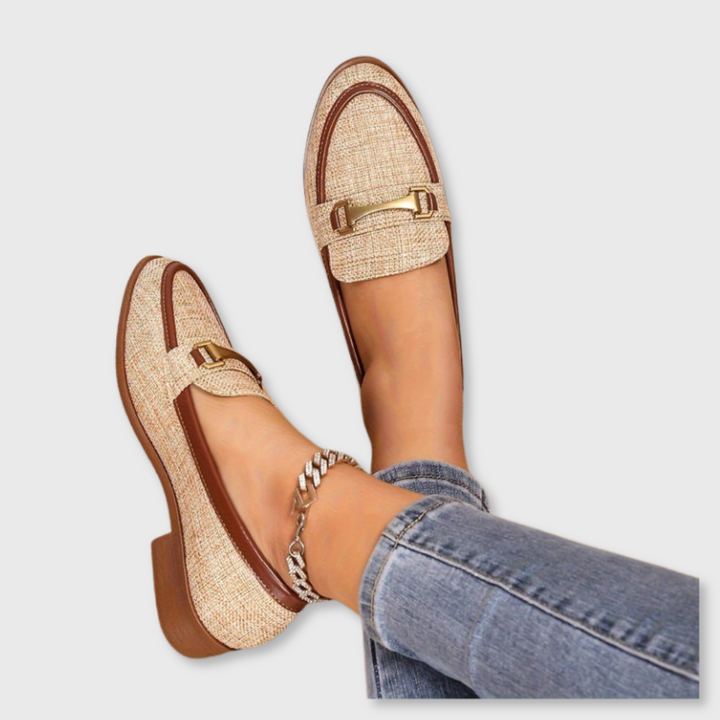 Elvira™ | Retro Loafers with Buckle