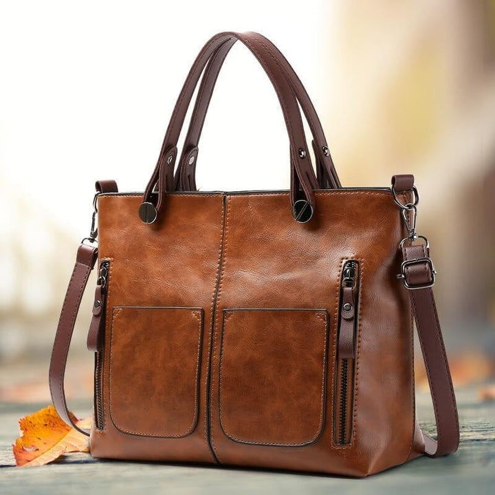 Avery™ Timeless Elegance | Leather Shoulder Bag
