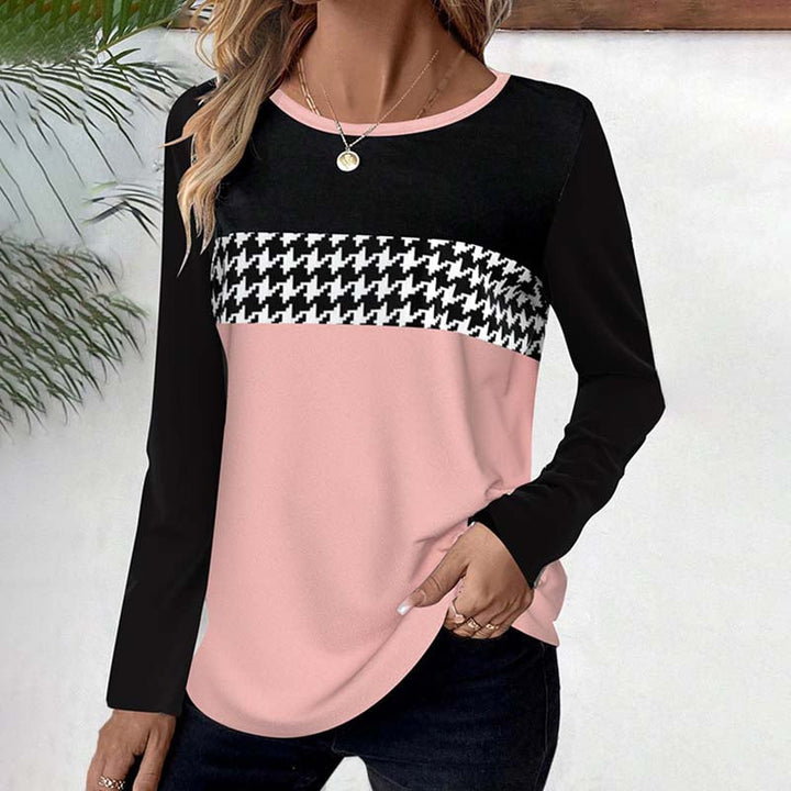 Casual T-shirt with color panels