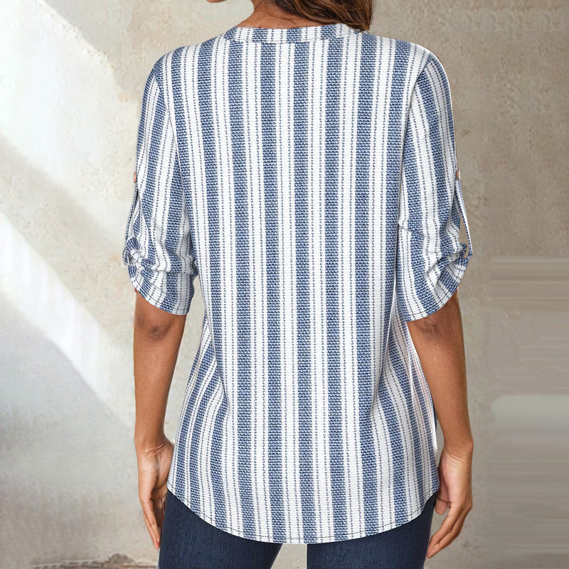 Striped Casual Blouse
