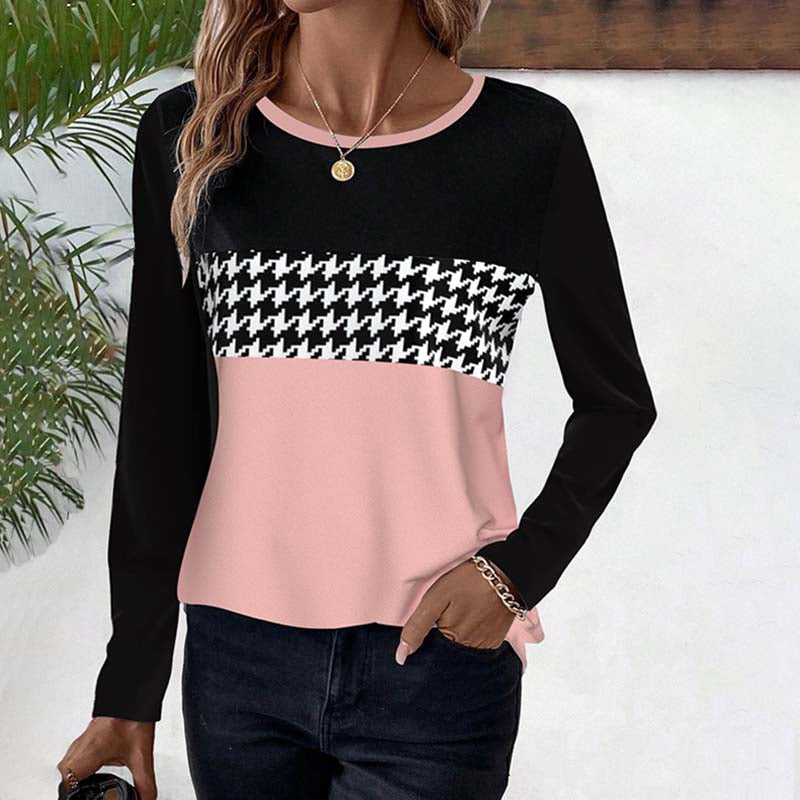 Casual T-shirt with color panels