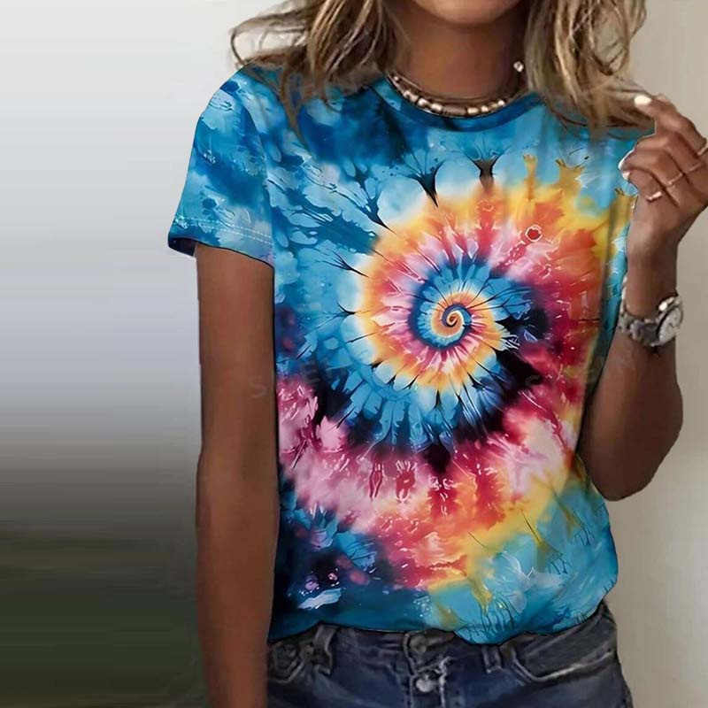 Métis T-Shirt with Vintage Abstract Print