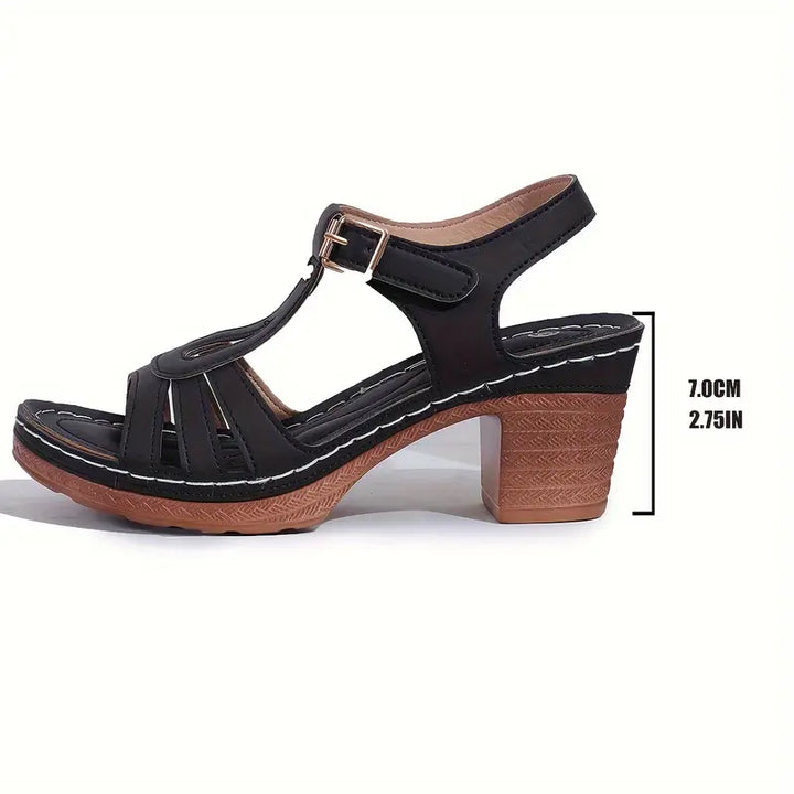 Elisa | Fashionable orthopedic sandals with thick platform sole