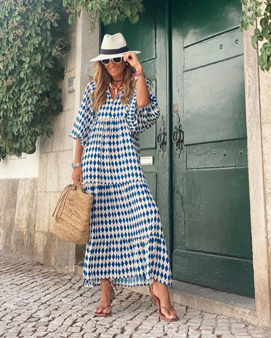 Elin | Boho Cotton Maxi Dress