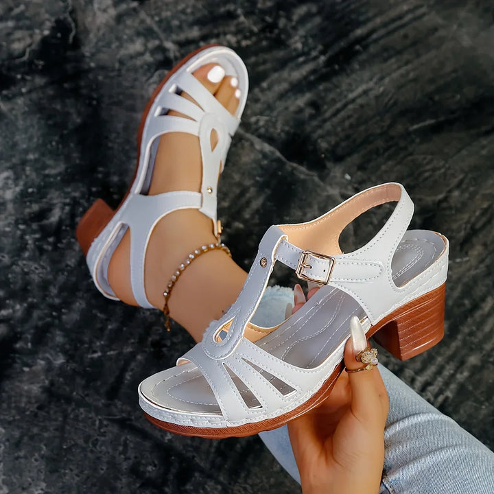Elisa | Fashionable orthopedic sandals with thick platform sole